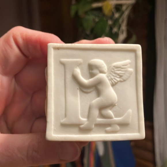 Vintage Dept 56 “Joy.” Ornament bisque - Picture 5 of 7